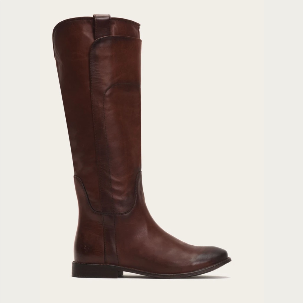 Frye+ Paige Tall Riding Boots+Redwood+Sz 8